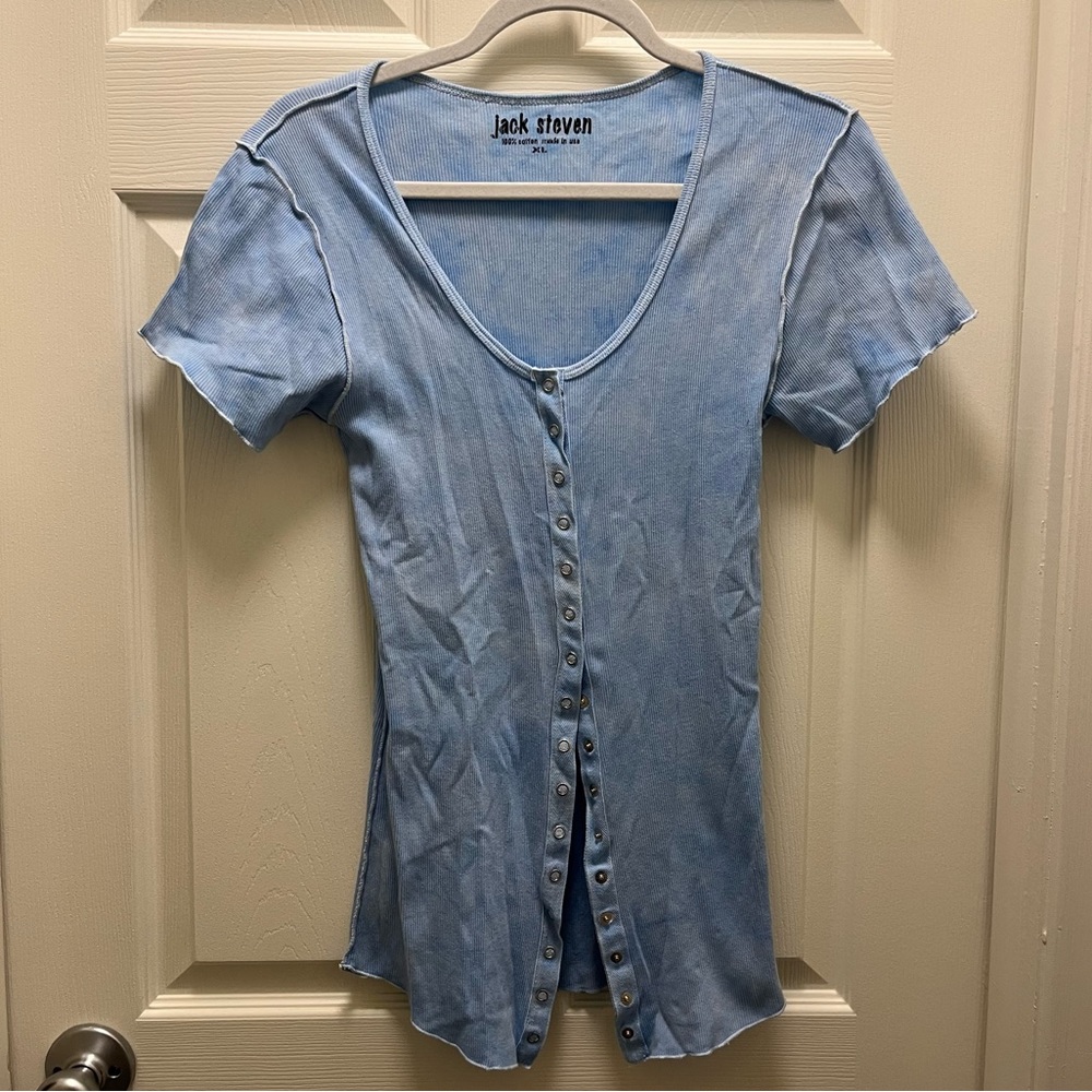 Jack Steven Snap Button Up Short Sleeve Shirt